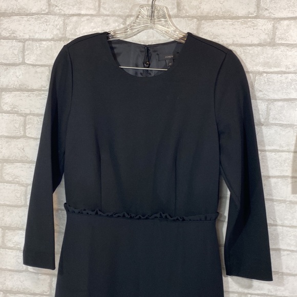 J.Crew black dress with a ruffle detail on waist size 4T - Picture 2 of 12